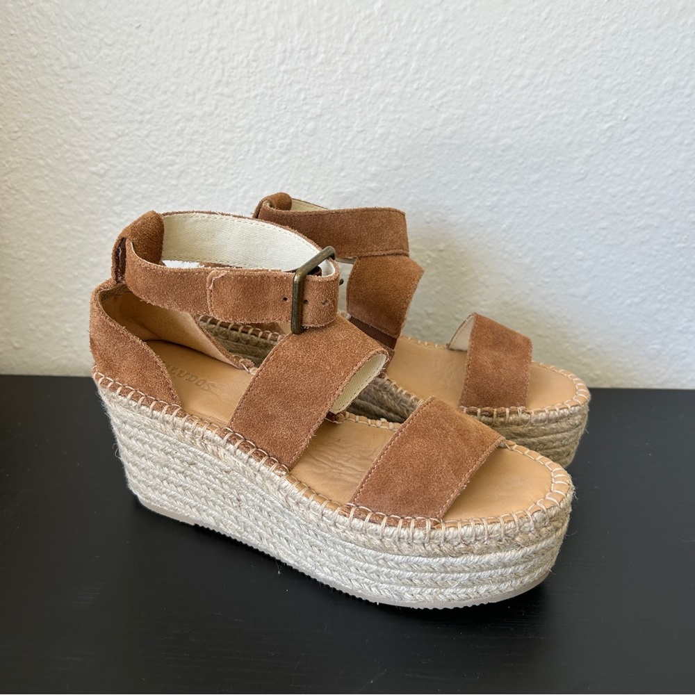Soludos walnut palma platform sandals - Size 6.5